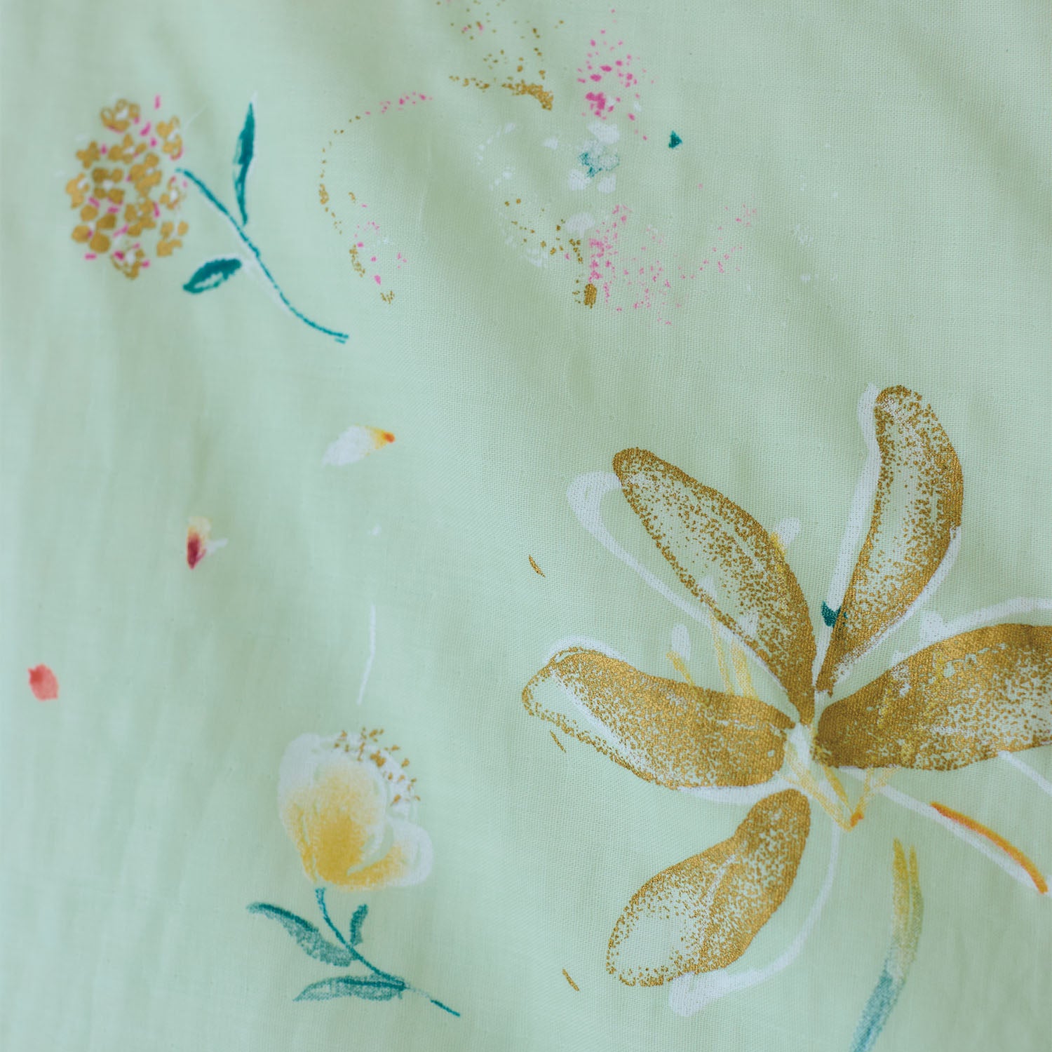 nani IRO Hana no toki niwa Organic Cotton Double Gauze EGX-11440-1