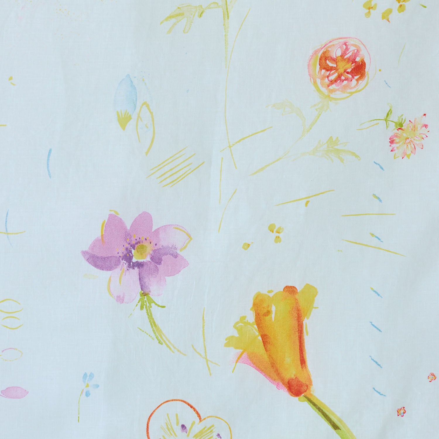 nani IRO Hana no toki niwa Linen Sheeting EGX-11441-1