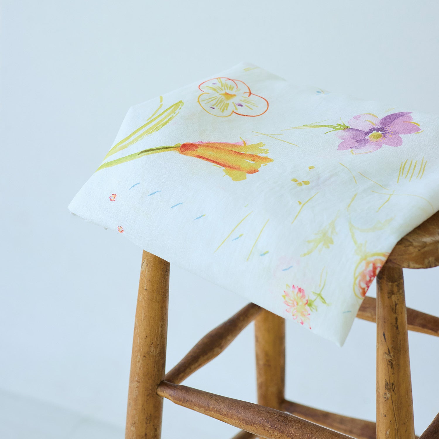 nani IRO Hana no toki niwa Organic Cotton Double Gauze | Kokka Fabrics