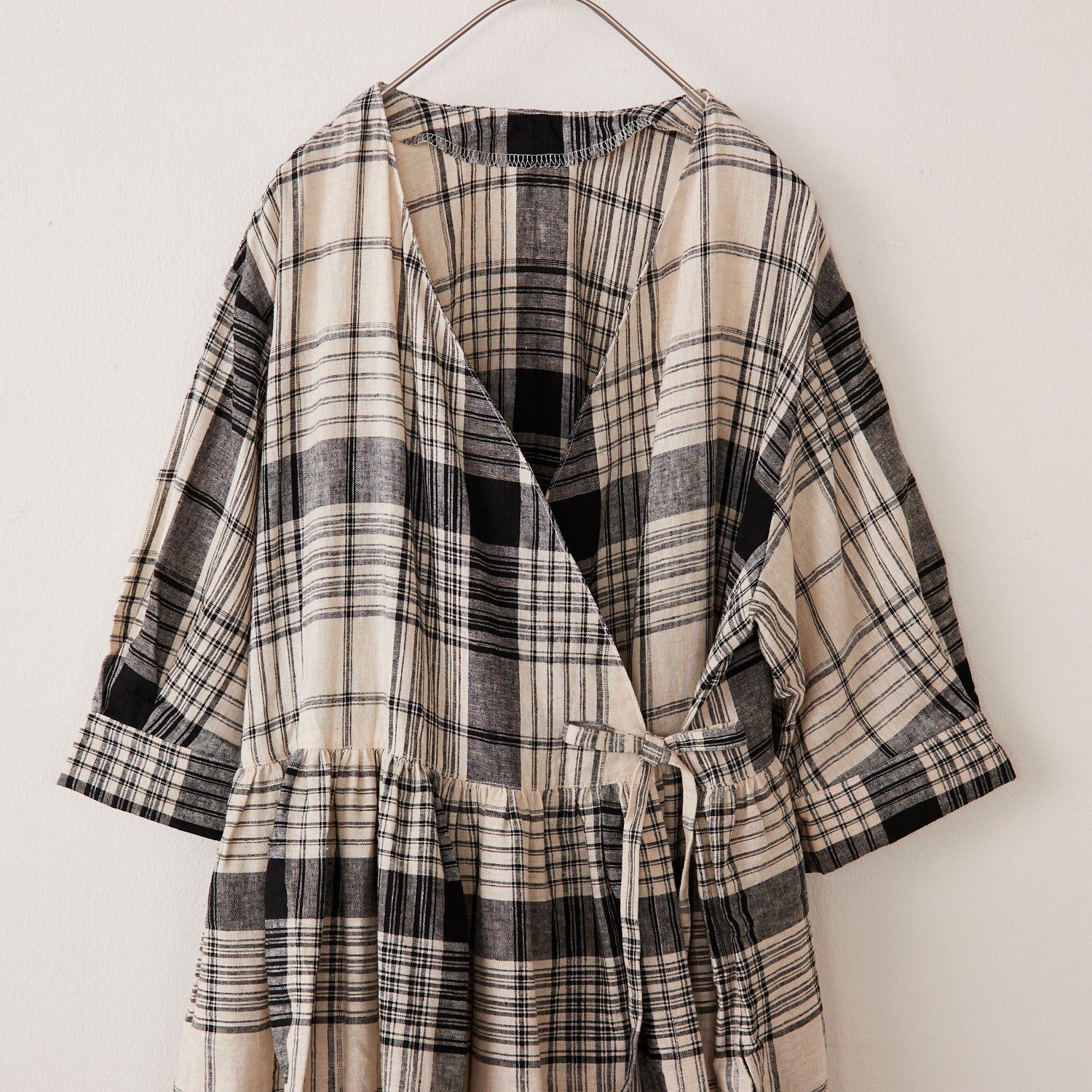 Yarn Dyed Linen Cotton Blend Banshu-ori Check Fabric