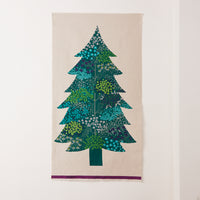 echino Christmas Tree Tapestry - Berry and Fern