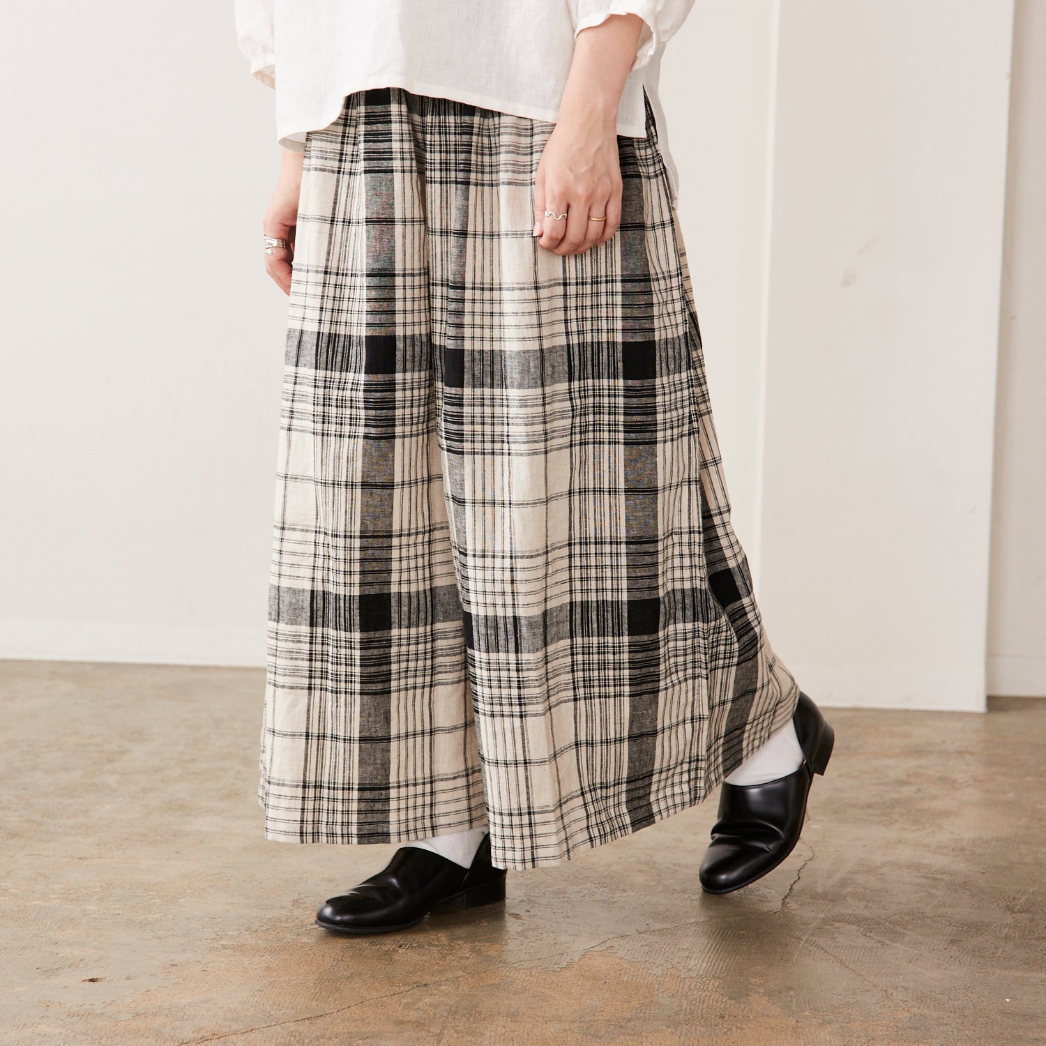 Yarn Dyed Linen Cotton Blend Banshu-ori Check Fabric