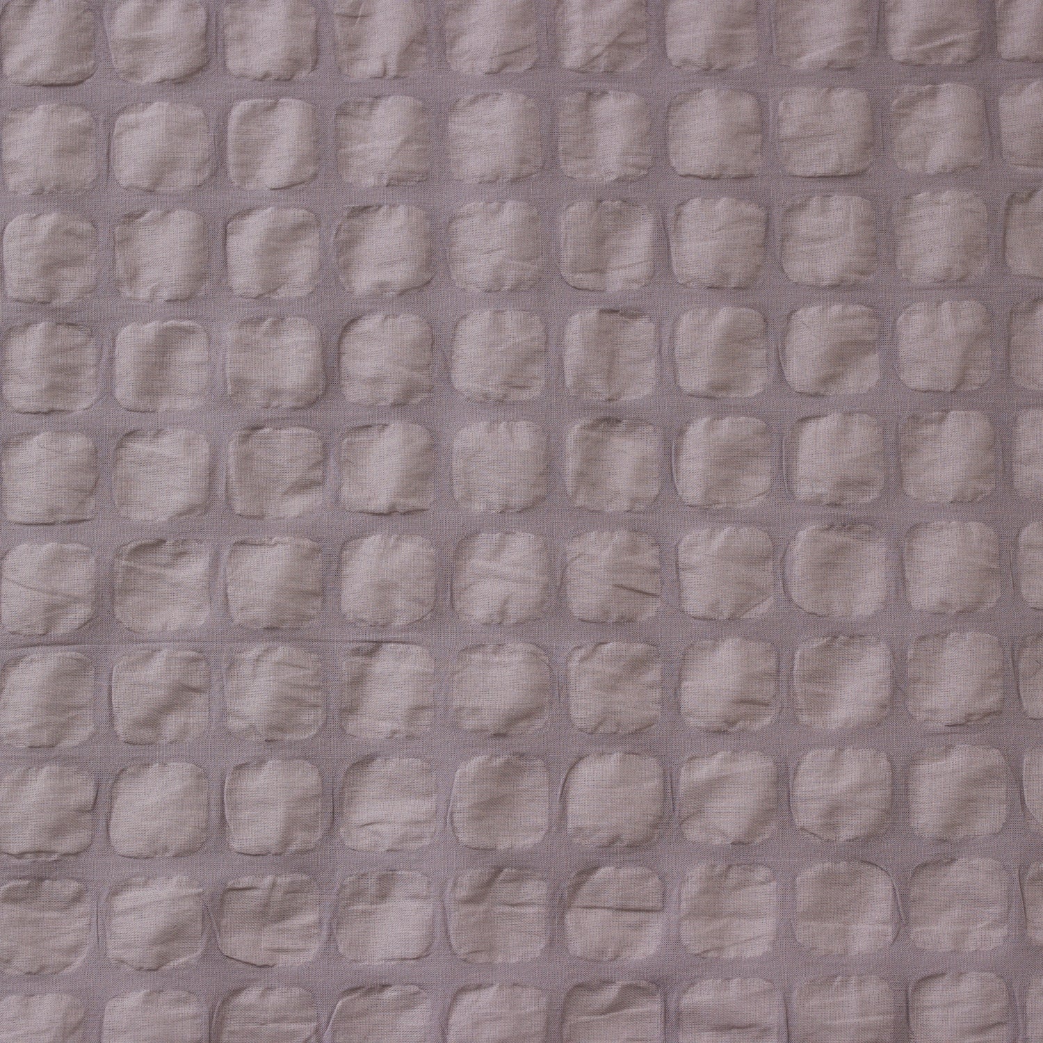 Waffle Squares Textured Cotton Lawn - Grey NFA-65960-961