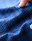 Organic Cotton Yarn-dyed Indigo Dobby Cloth TS-2072-1