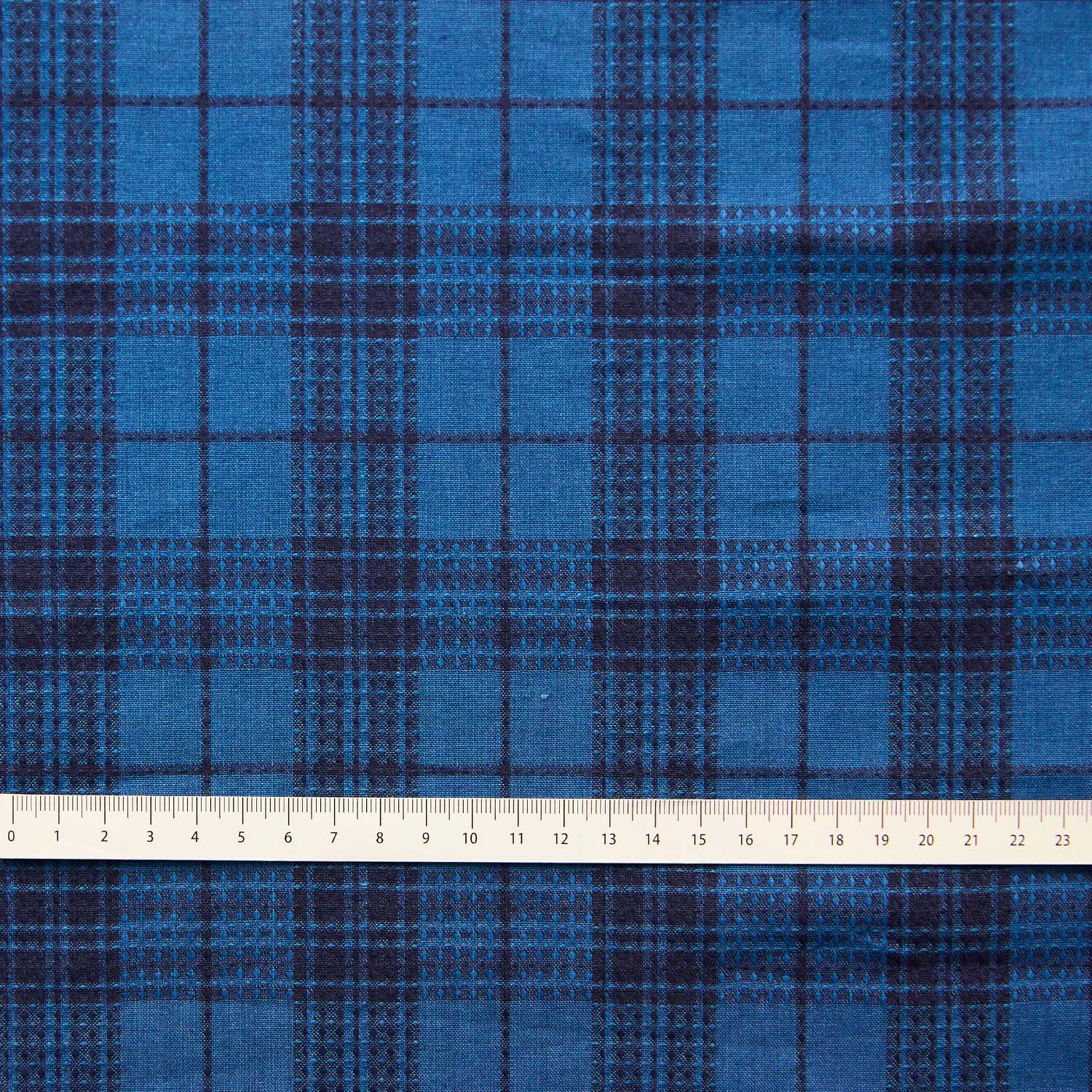 Organic Cotton Yarn-dyed Indigo Dobby Cloth TS-2072-1