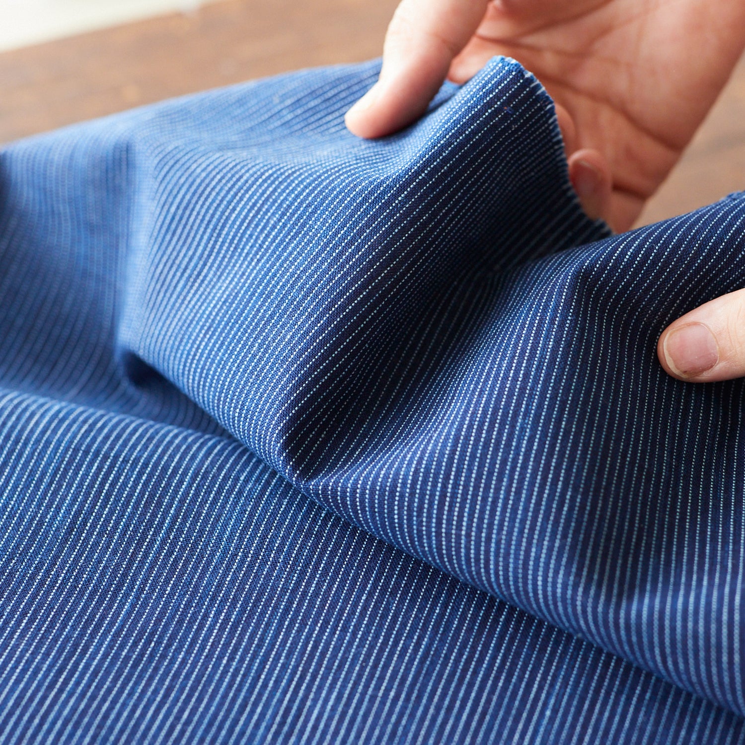 Natural Indigo Yarn-dyed Cotton TMF-001-1