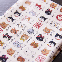 Japanese Cats Cotton Oxford