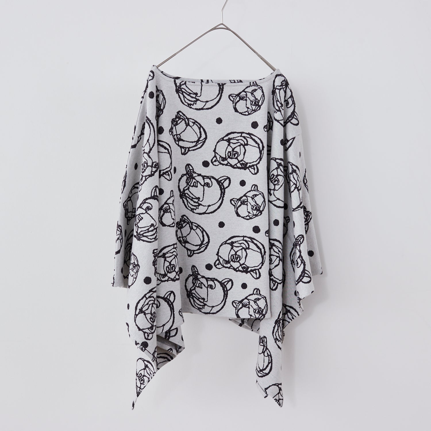 +HAyU Bear Cotton Knit Jacquard