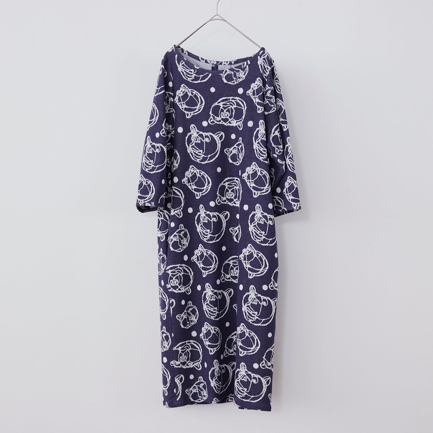 +HAyU Bear Cotton Knit Jacquard