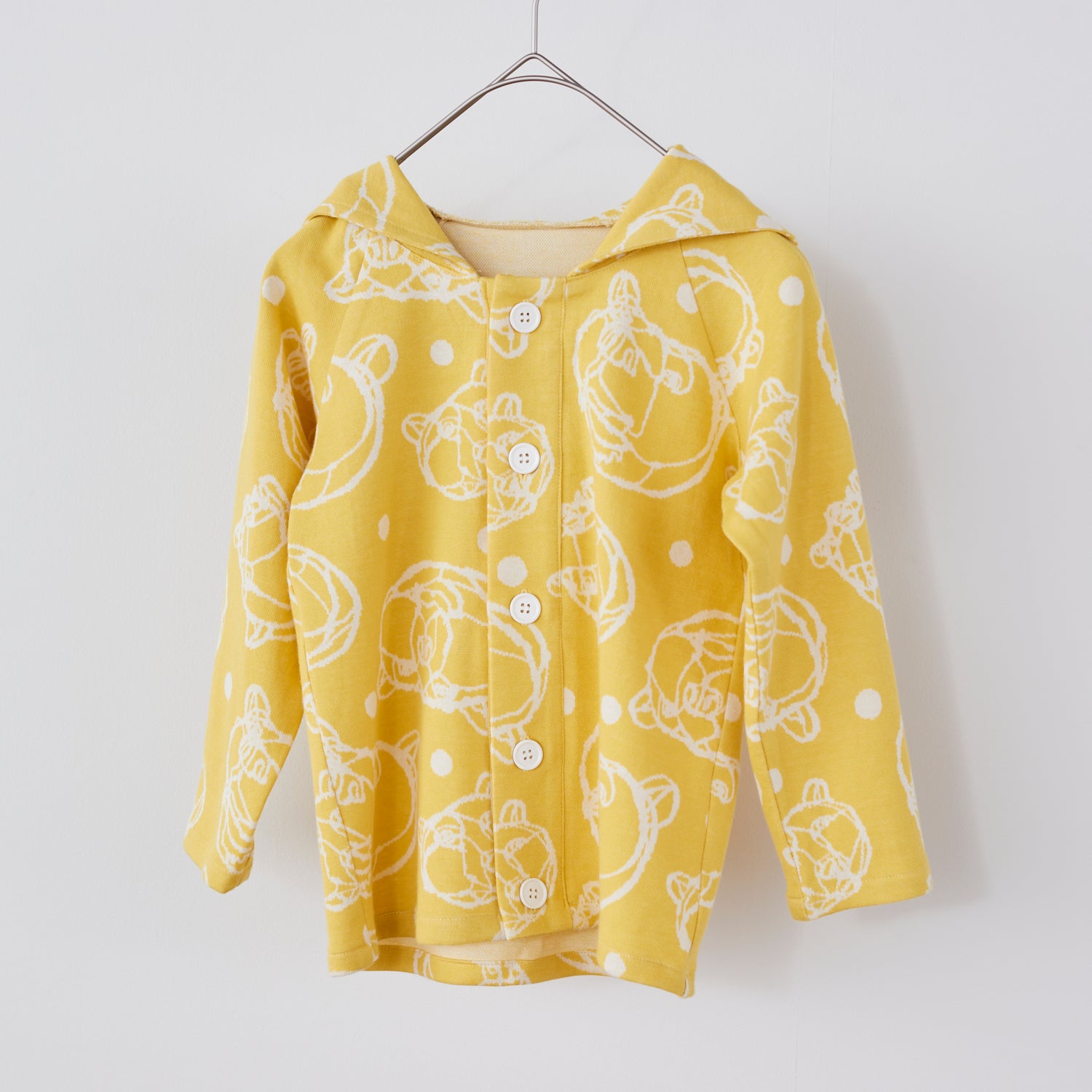 +HAyU Bear Cotton Knit Jacquard