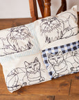 +HAyU Cat Panel Cotton Linen Canvas