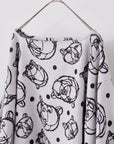 +HAyU Bear Cotton Knit Jacquard
