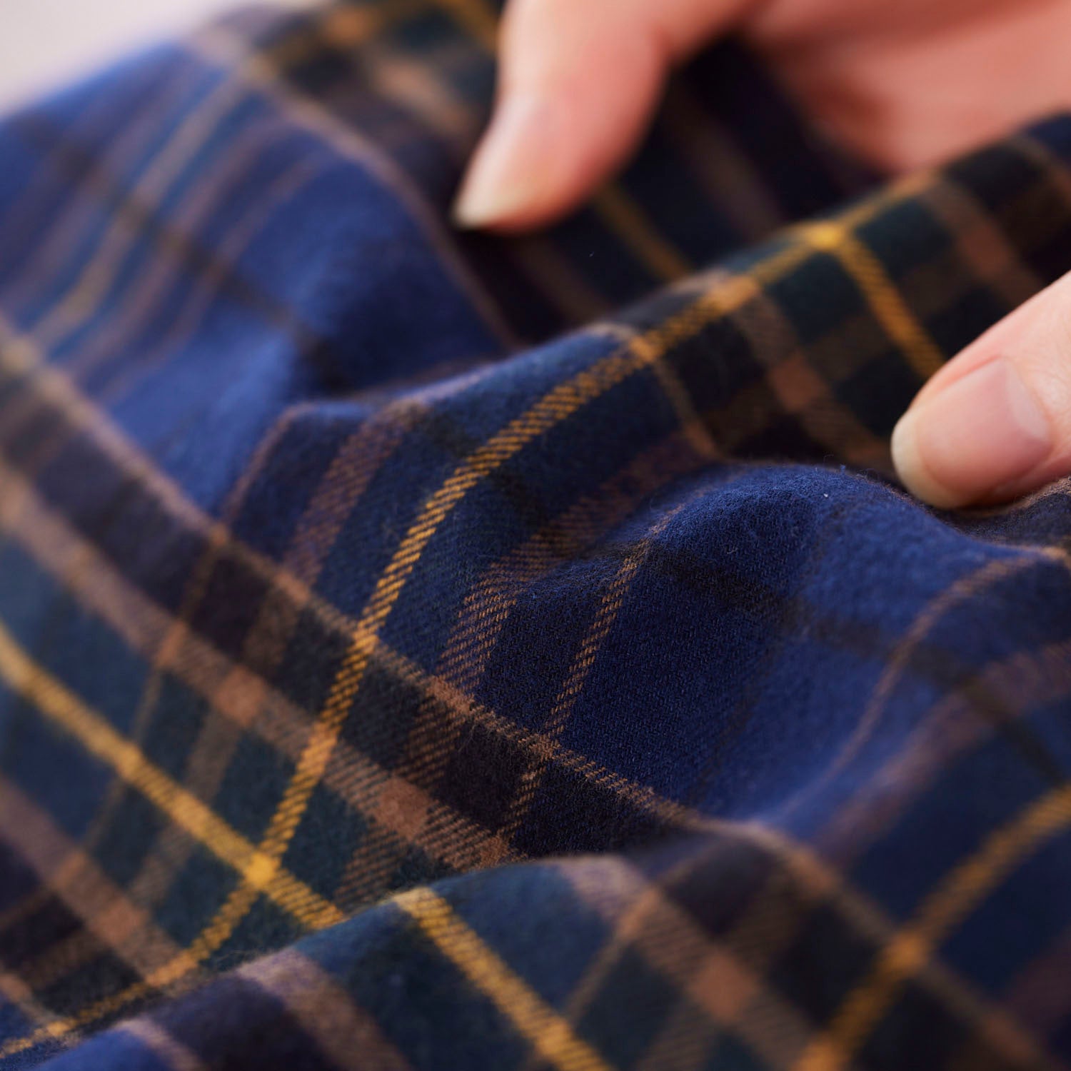 クラフト・布製品 yuchika Cotton Yarn-dyed Check Flannel Fabric | Kokka Fabrics
