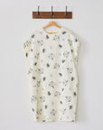 +HAyU Doves Embroidered Cotton Double Gauze - White