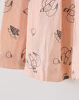 +HAyU Doves Embroidered Cotton Double Gauze - Pink