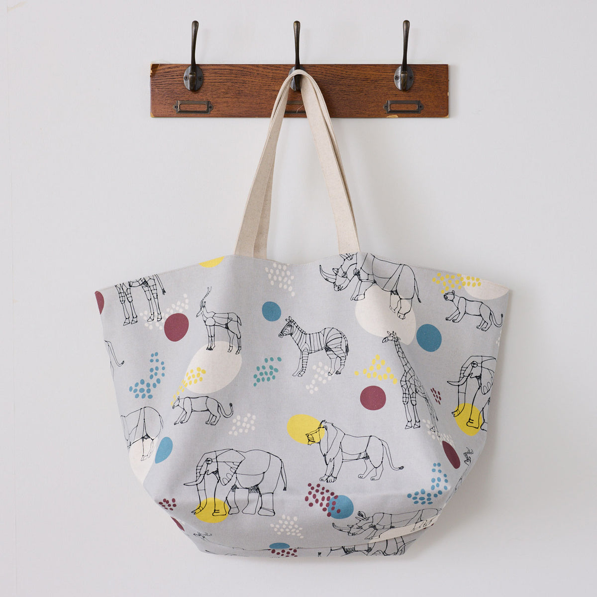 +HAyU African Animals Cotton Linen Canvas