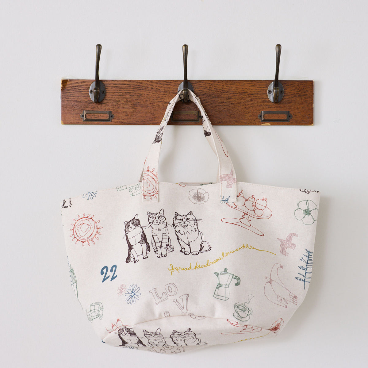 +HAyU Cat Trio Cotton Linen Canvas