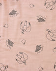 +HAyU Doves Embroidered Cotton Double Gauze - Pink