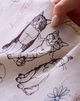 +HAyU Cat Trio Cotton Linen Canvas