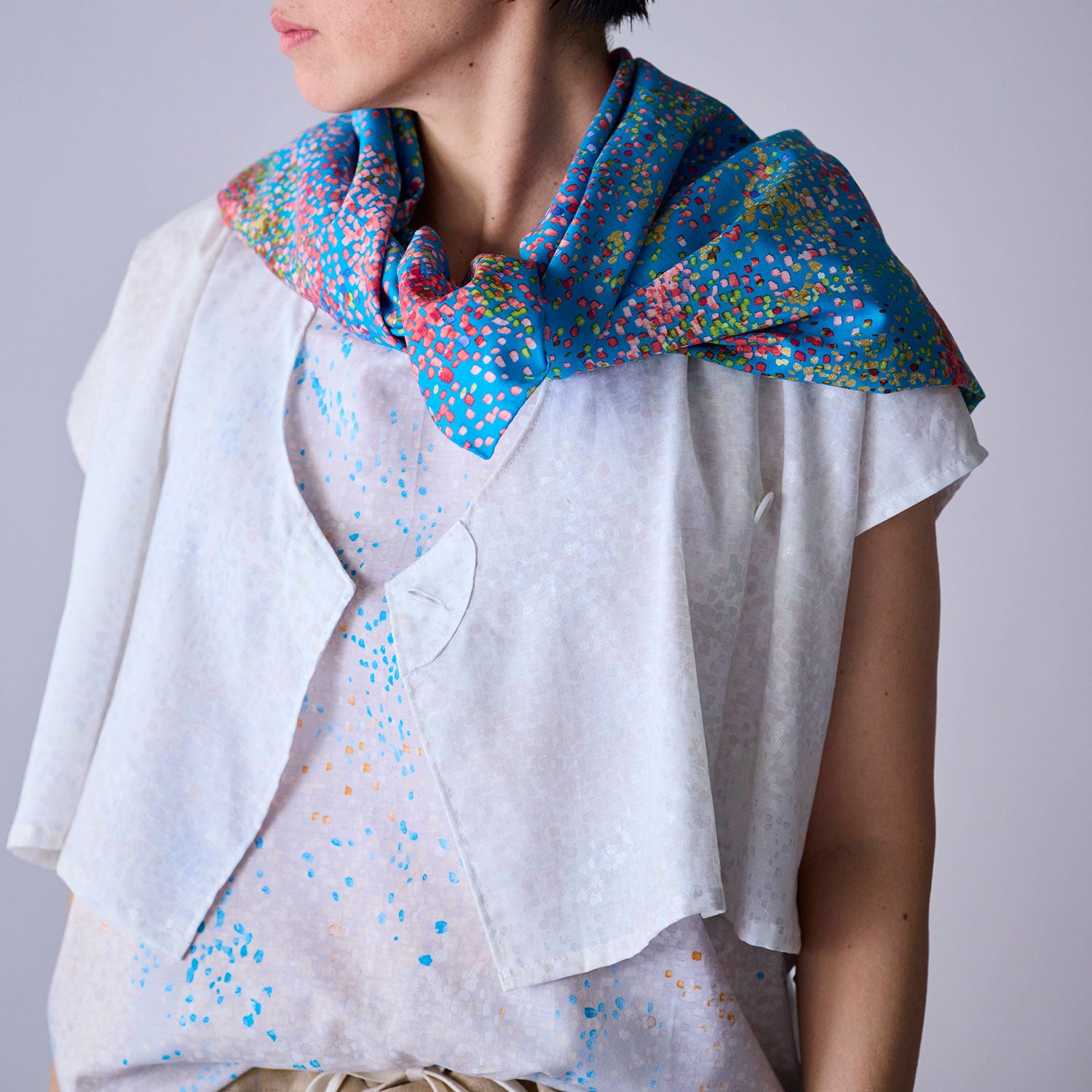 nani IRO Waterfall Cotton Silk Blend Viyella EGX-11431-1