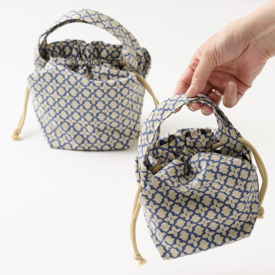 Caramel Drawstring Pouch Bag Sewing Pattern - Two Sizes Included