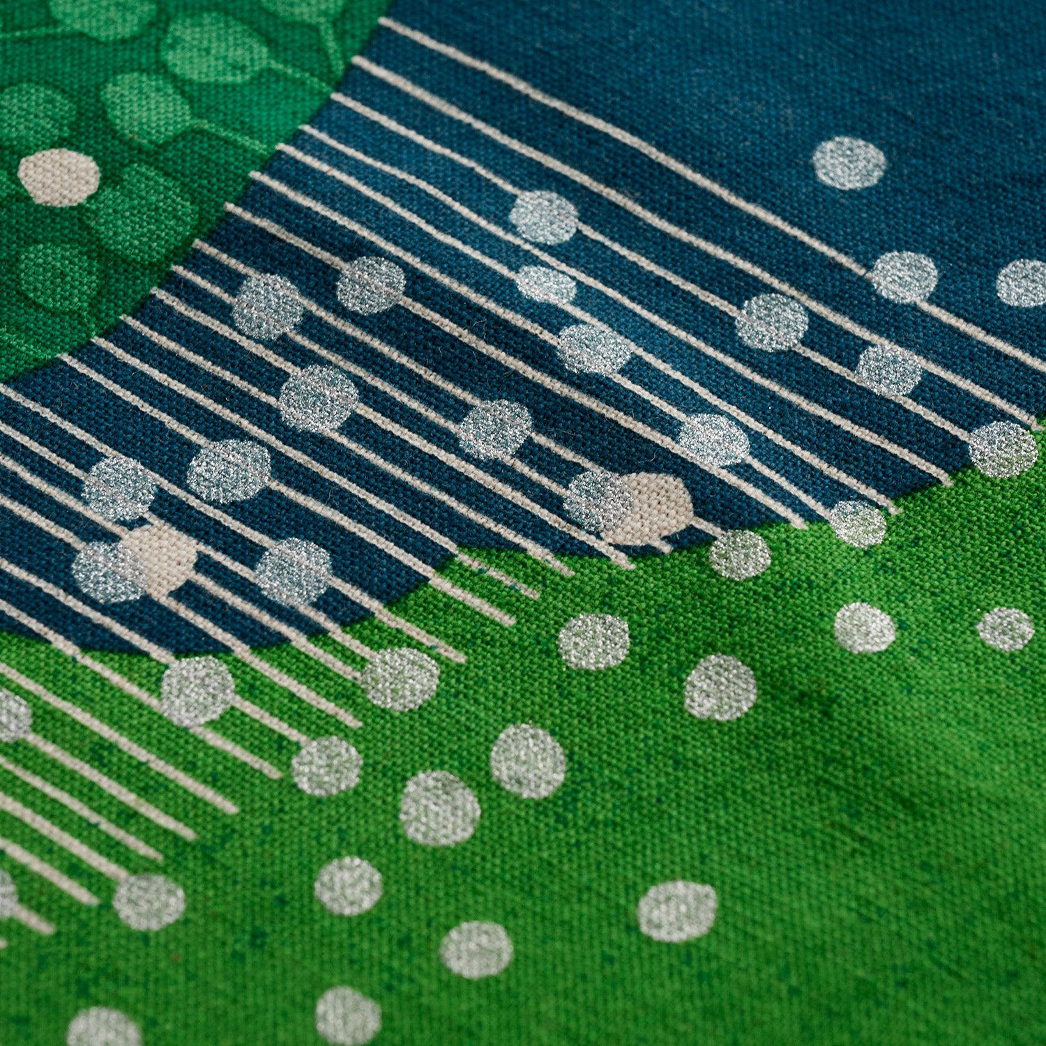 echino Xmas Tree Cotton Linen Canvas Panel Fabric EKX-98150-1