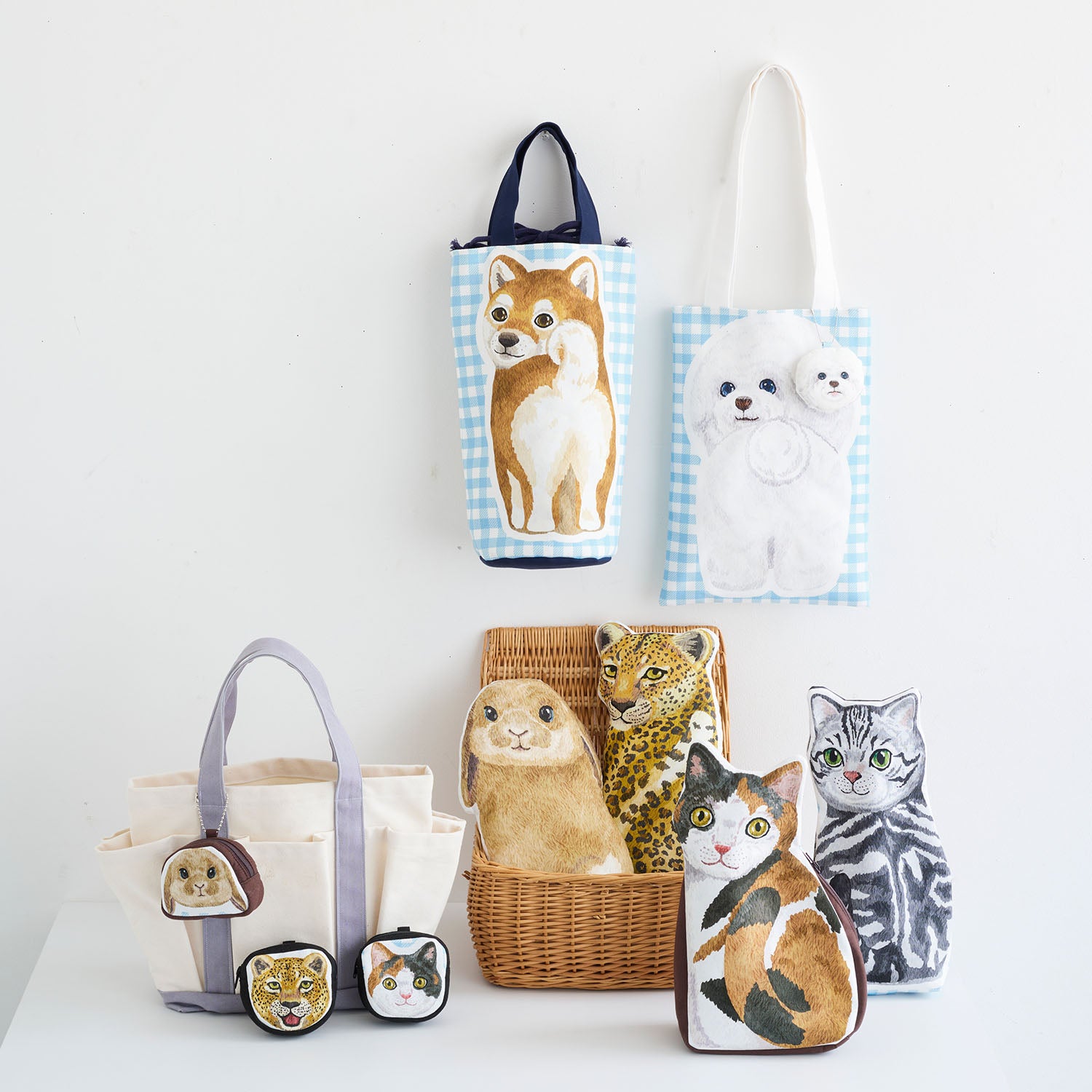 Home Deco Looking Back Animals Cotton Sheeting YGA-86060-1