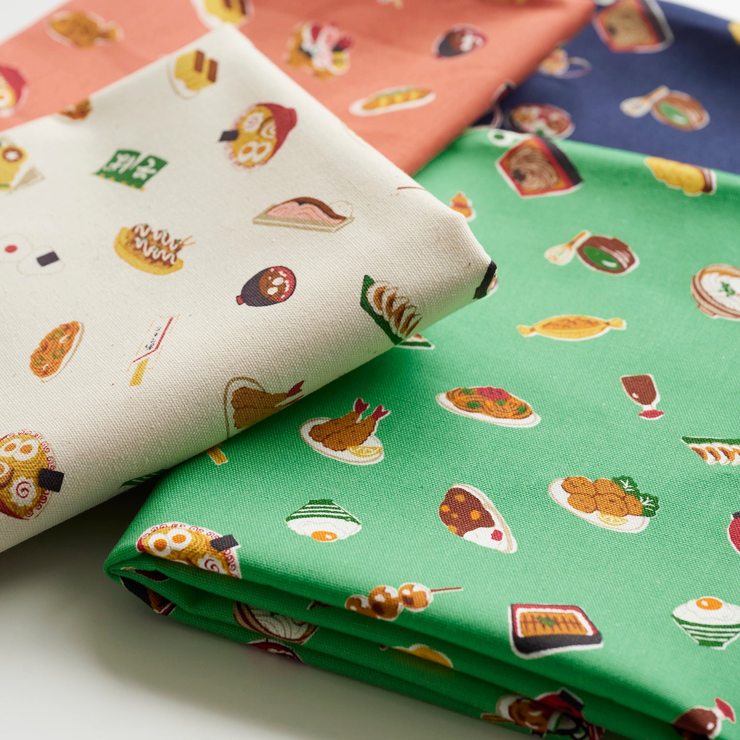 Japanese Foods Cotton Oxford