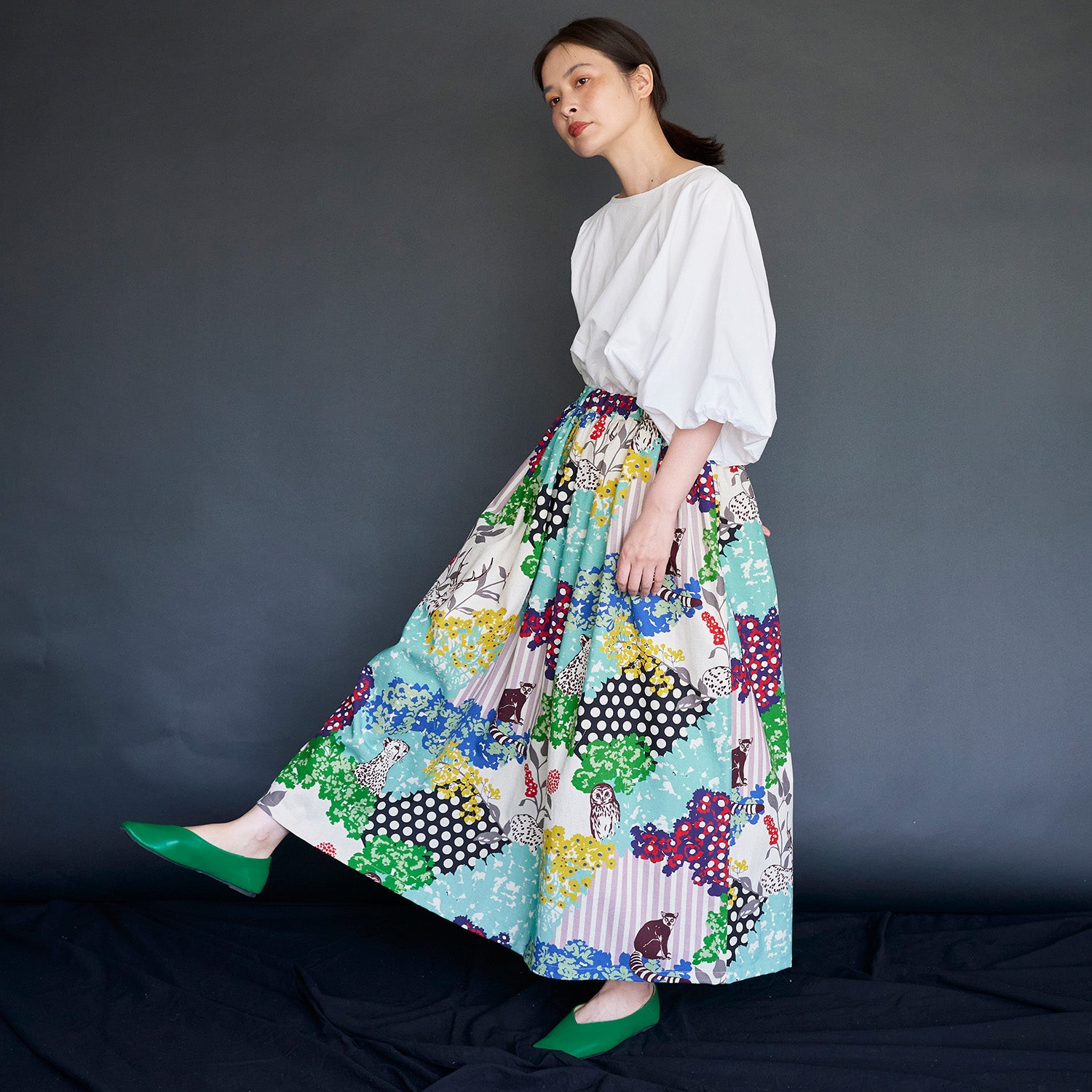 Fabric Sample] echino Hide Cotton Linen Canvas | Kokka Fabrics