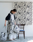 [Fabric Sample] NekoNoe by Ayano Tamuro - Botanical Cats Cotton Linen Canvas EYX-1820-1