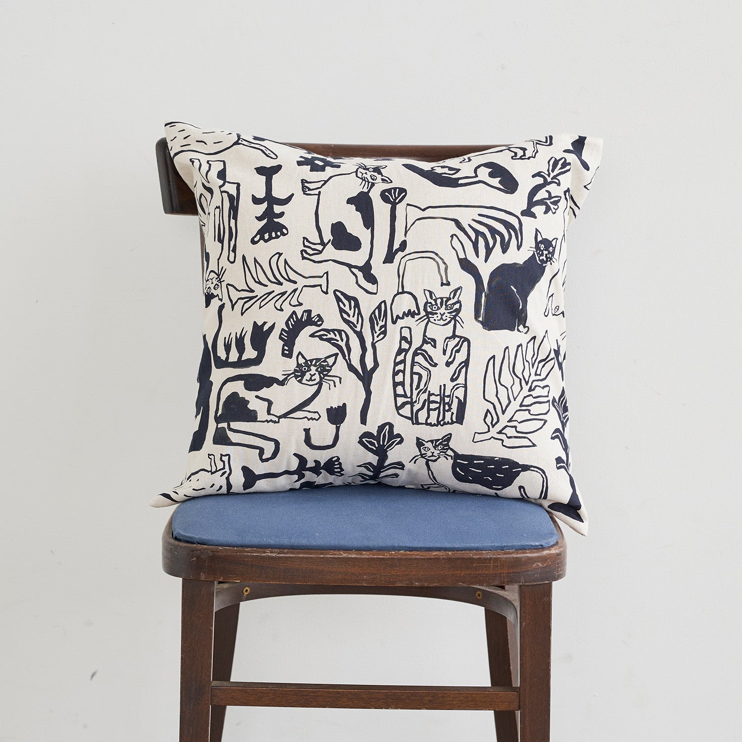 wandmee カネコアヤノ NekoNoe by Ayano Tamuro - Botanical Cats Cotton Linen Canvas