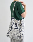 [Fabric Sample] NekoNoe by Ayano Tamuro - Botanical Cats Cotton Linen Canvas EYX-1820-1