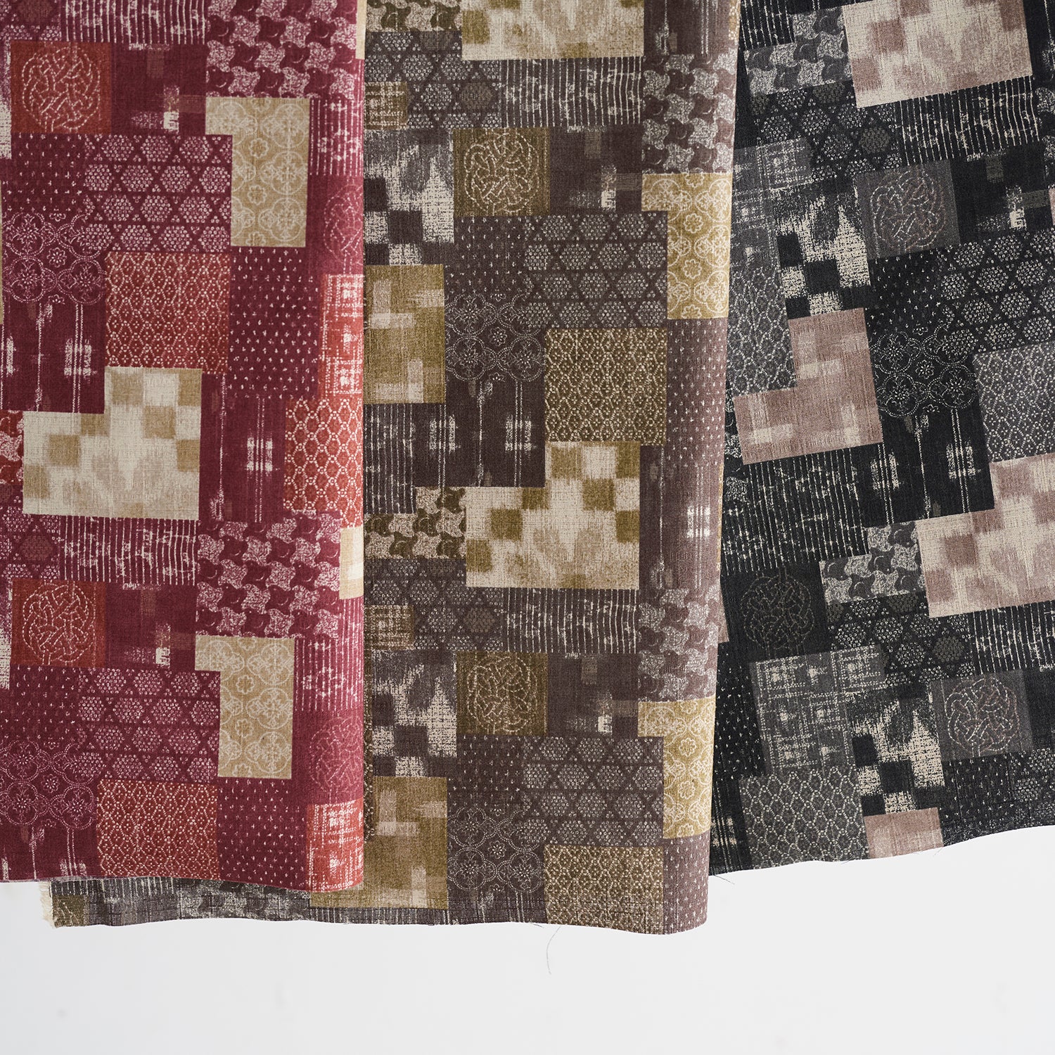 Boro Japan Patchwork Cotton Dobby | Kokka Fabrics