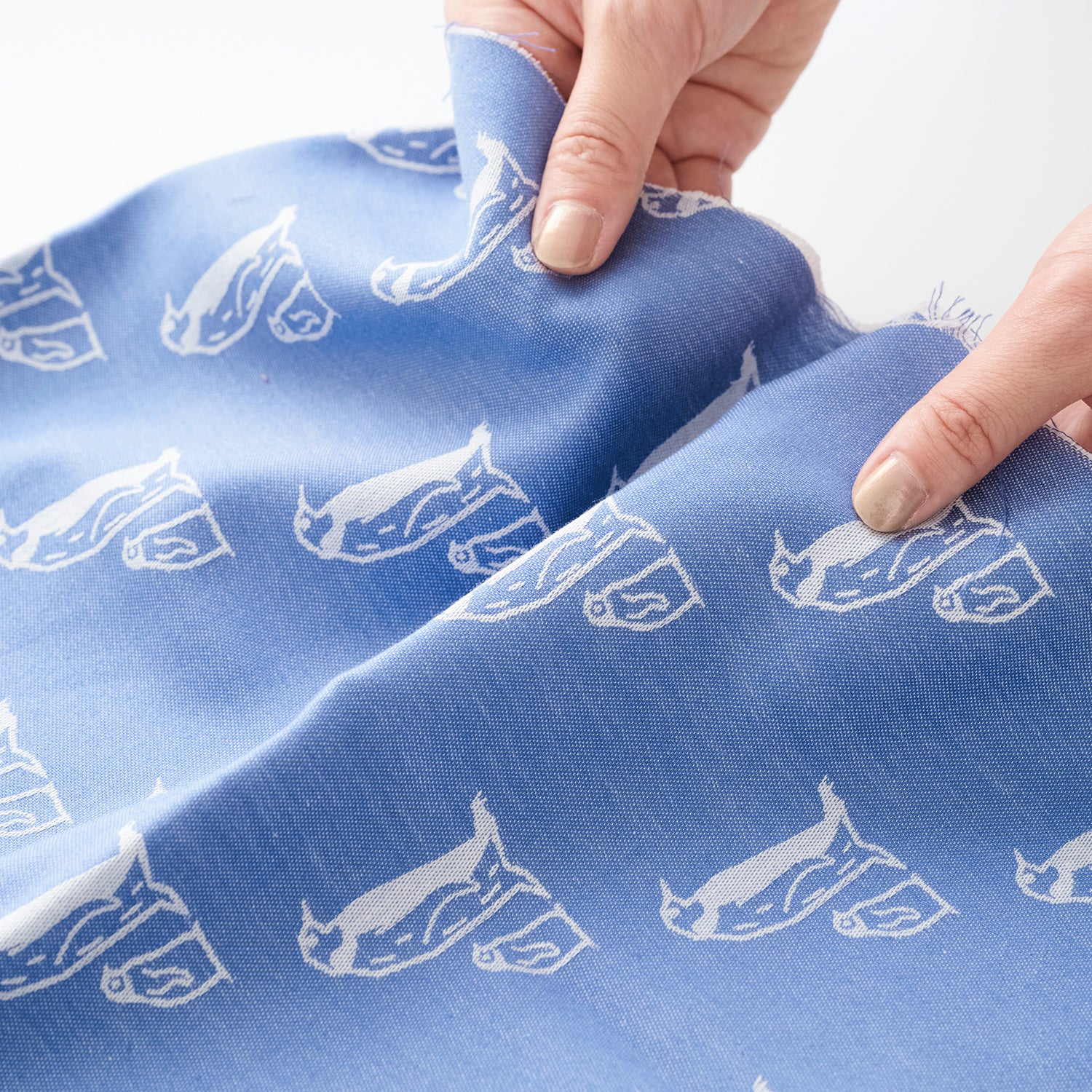 Clocomi Retro Animals Jacquard Fabric | Kokka Fabrics