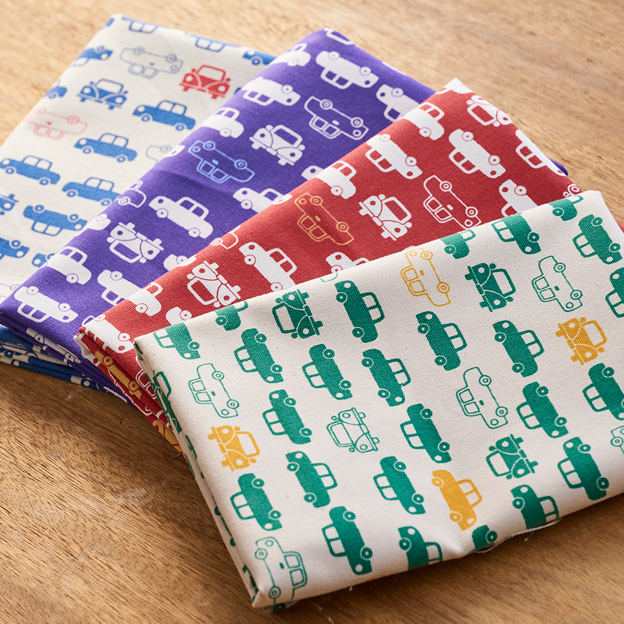 Simply Palette Car Prints Cotton Oxford