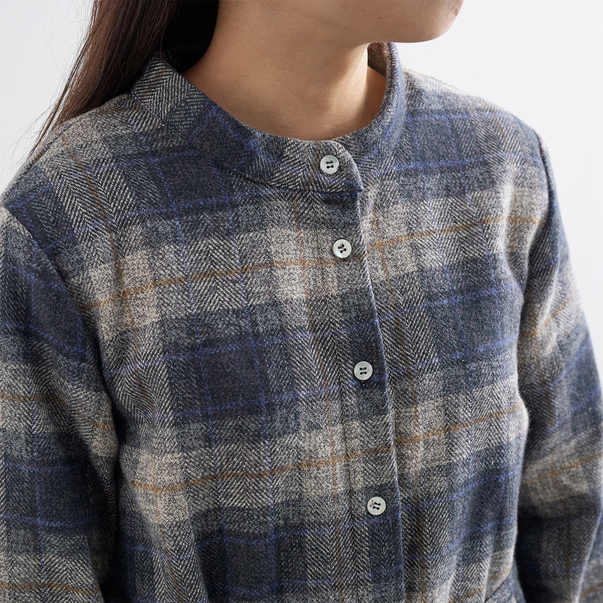 [Fabric Sample] Cotton Yarn-dyed Herringbone Tweed