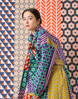 [Fabric Sample] echino Geometric Panels Canvas