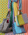 [Fabric Sample] echino Geometric Panels Canvas