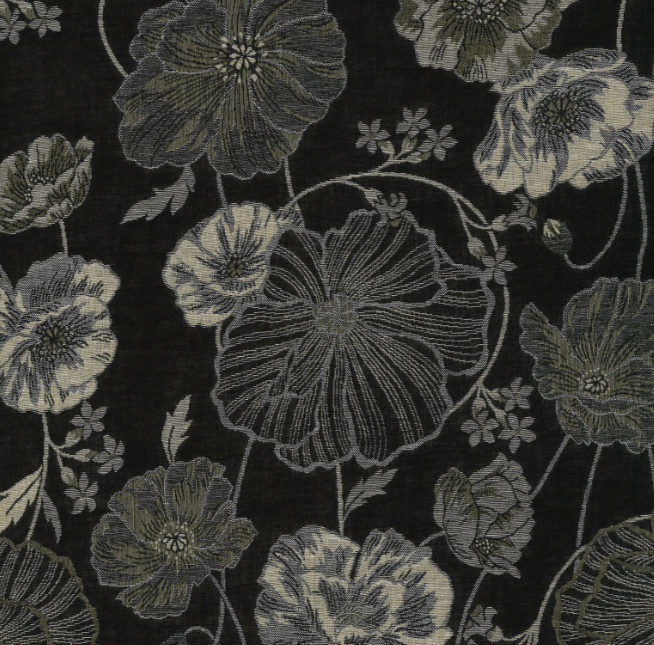 Poppy Cotton Knit Jacquard - Black