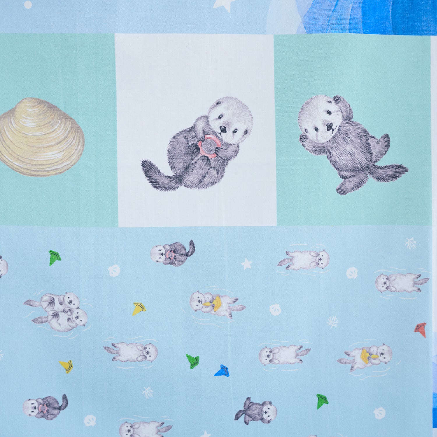 Animania Sea Otter Cotton Sheeting Panel