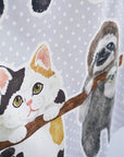 Home Deco Swinging Friends Panel Fabric YGA-91080-1