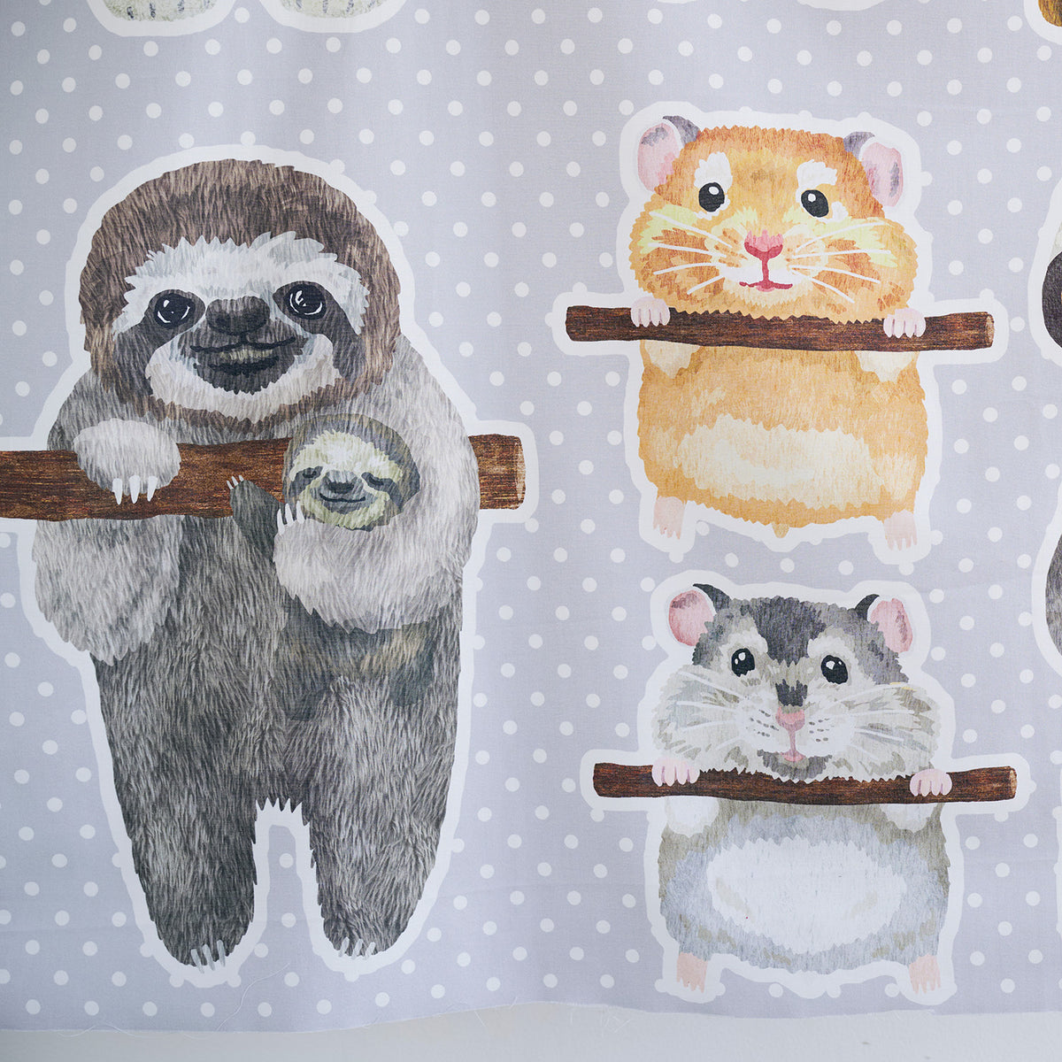 Home Deco Swinging Friends Panel Fabric YGA-91080-1