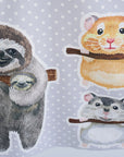 Home Deco Swinging Friends Panel Fabric YGA-91080-1