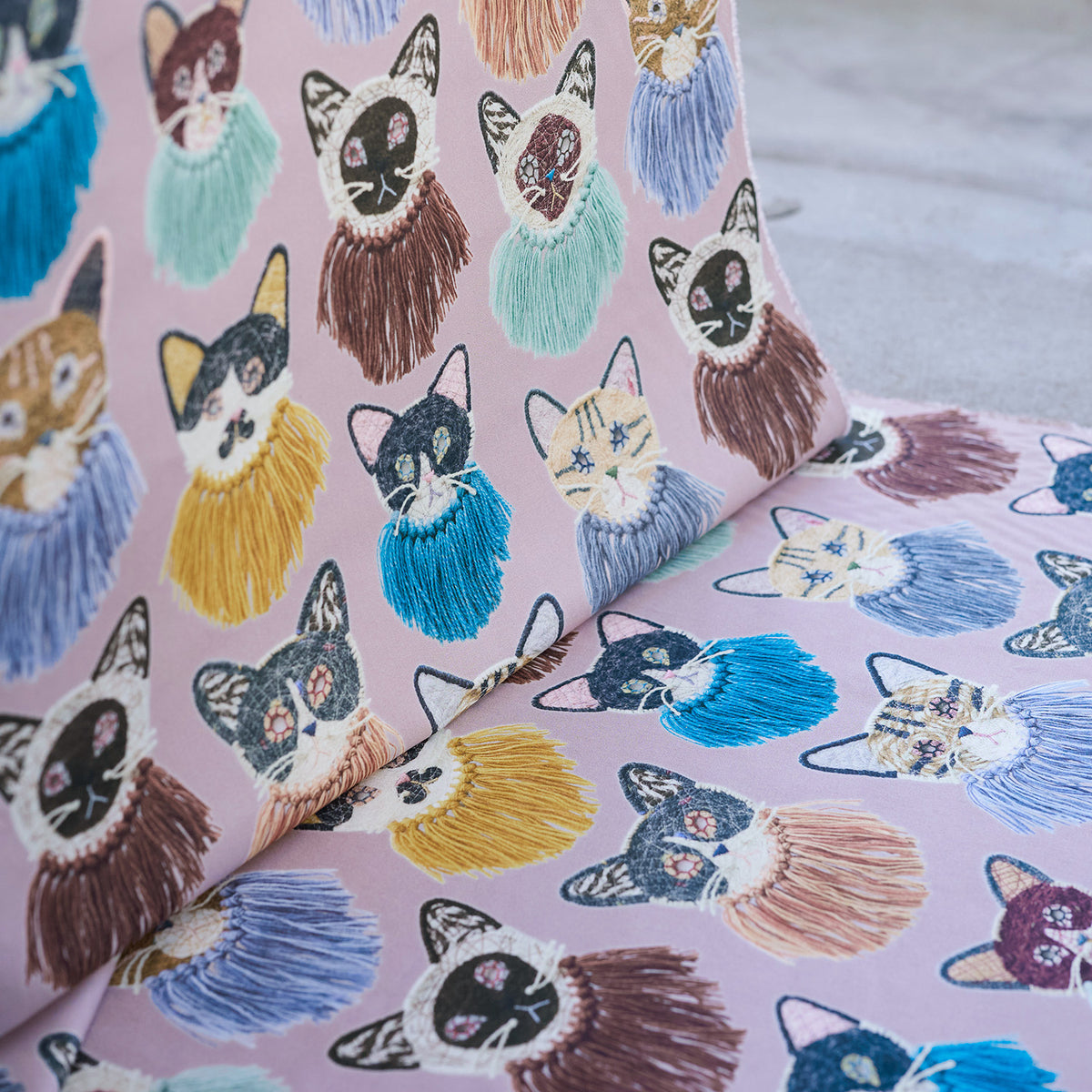 Kari Ishikawa Cotton Sheeting - We Are Cats