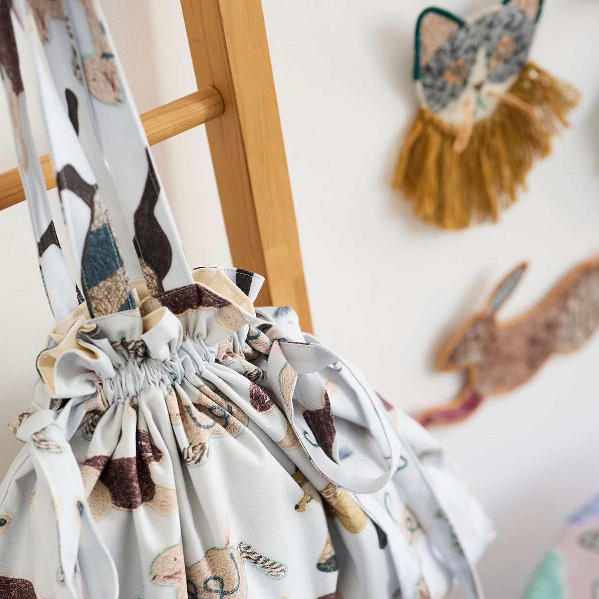Kari Ishikawa Cotton Sheeting - Hopping