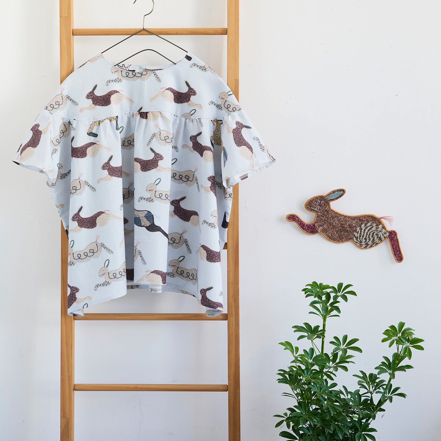 Kari Ishikawa Cotton Sheeting - Hopping