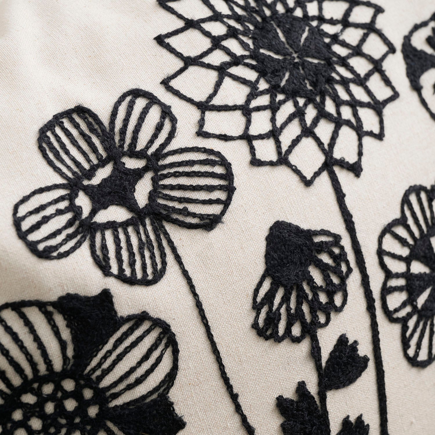 Bookhou Embroidered Cushion Cover
