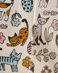 Scandinavian Style Cat Cotton Linen Canvas YGA-89070-1