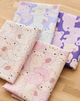 Pastel Bonbon Bear & Dog Cotton Oxford YKA-39030-1
