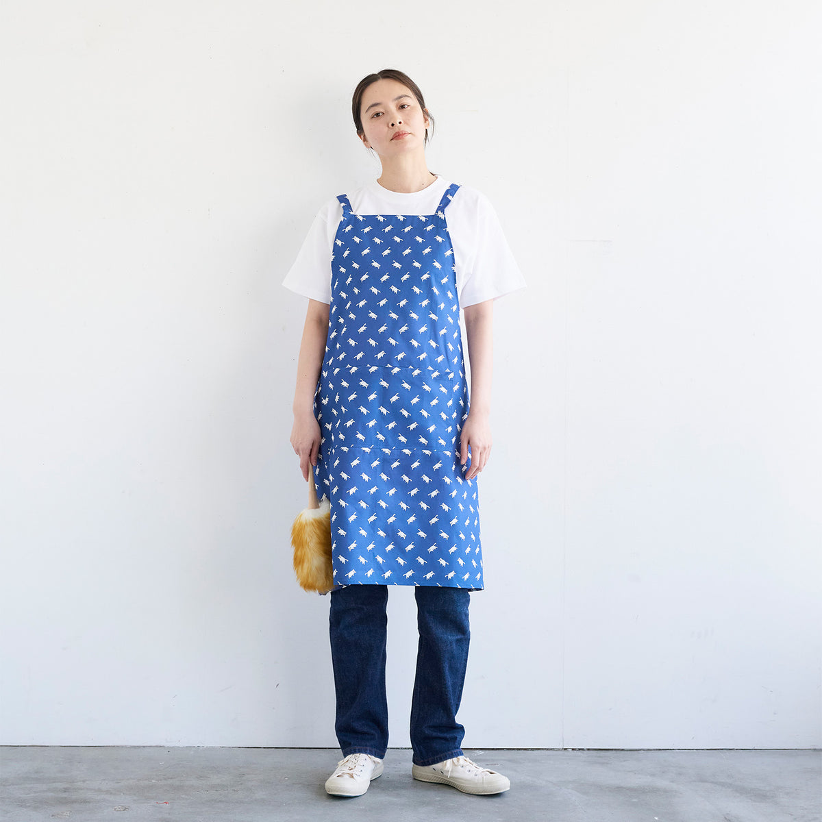 MUDDY WORKS Cat Organic Cotton Oxford - Navy